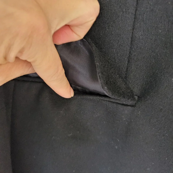 JoS. A. Bank Cashmere Modern Fit Blazer Coat Double Button Black Mens 48L - Picture 4 of 13